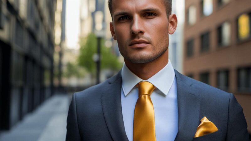Cravate Or Homme : 10 Modeles a Pois Dores pour Briller en Soiree